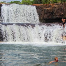 Cascades of Rio da Casca in the Balneario de Martinha